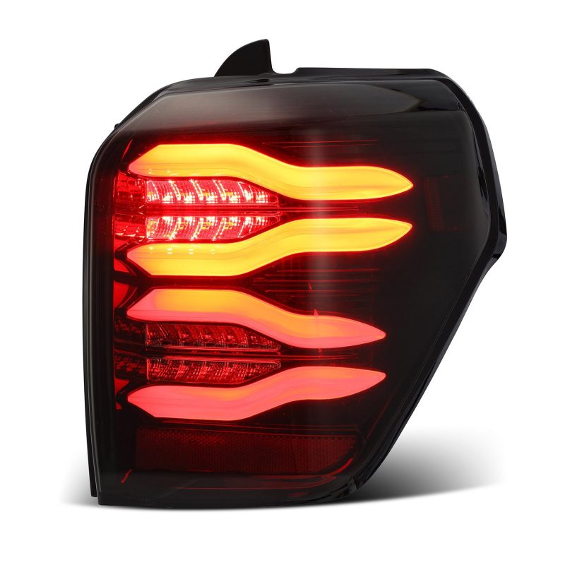 AlphaRex 10-21 Toyota 4Runner PRO-Series LED Tail Lights Jet Black - Striker Modified