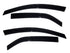 AVS 10-12 Kia Forte Ventvisor Outside Mount Window Deflectors 4pc - Smoke - Striker Modified