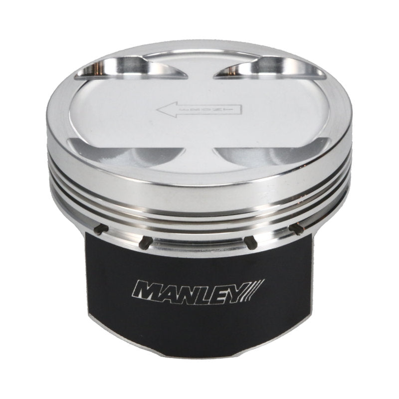Manley 03-06 Evo 8/9 (7 Bolt 4G63T) 85.5mm +0.5mm Over Bore 8.5:1 Dish Pistons w/ Rings - Striker Modified