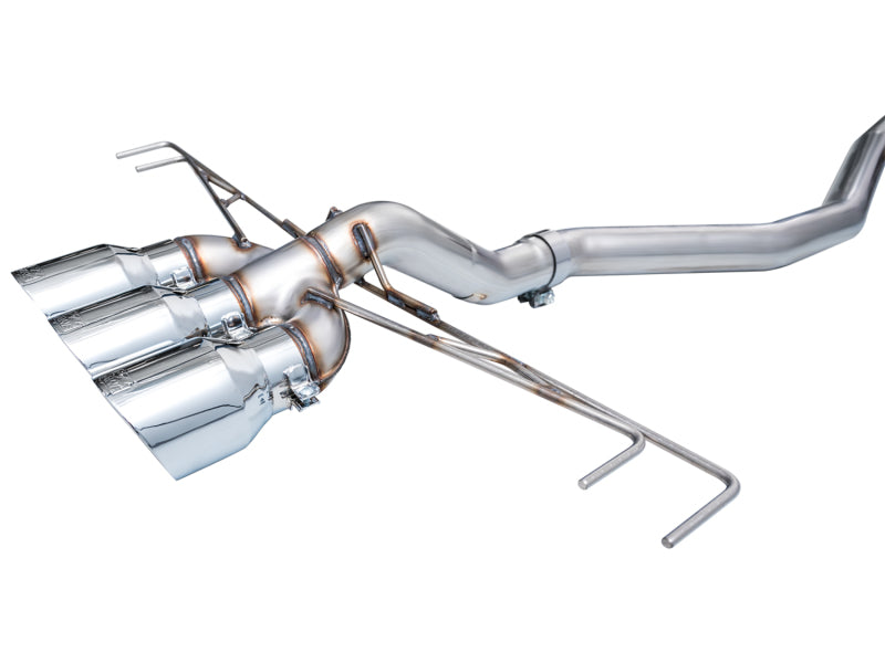 AWE Tuning 2023 Honda Civic Type R FL5 Track Edition Exhaust w/ Triple Chrome Silver Tips - Striker Modified
