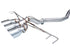 AWE Tuning 2023 Honda Civic Type R FL5 Track Edition Exhaust w/ Triple Chrome Silver Tips - Striker Modified