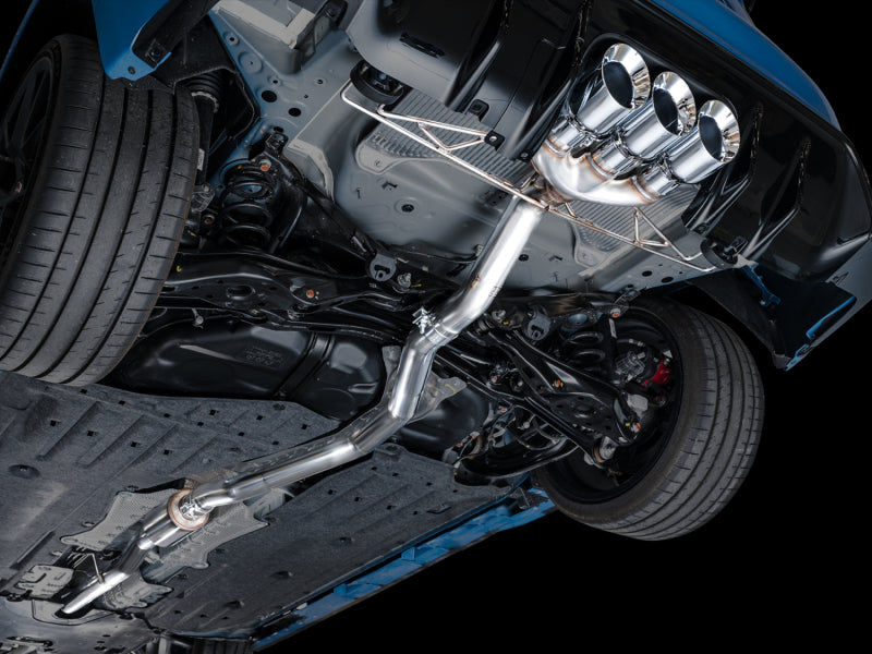 AWE Tuning 2023 Honda Civic Type R FL5 Track Edition Exhaust w/ Triple Chrome Silver Tips - Striker Modified