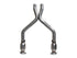 BBK 11-14 Mustang 3.7 V6 Short Mid X Pipe With Catalytic Converters 2-1/2 For BBK Long Tube Headers - Striker Modified