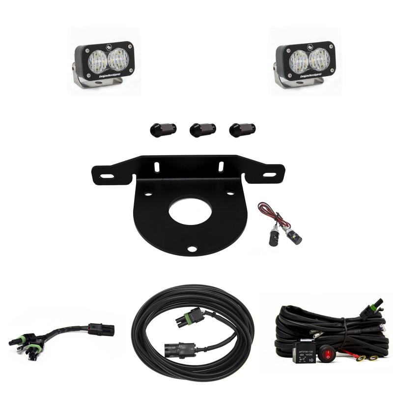 Baja Designs 2021+ Ford Bronco Dual S2 Sport W/C Reverse Kit w/Upfitter - Striker Modified