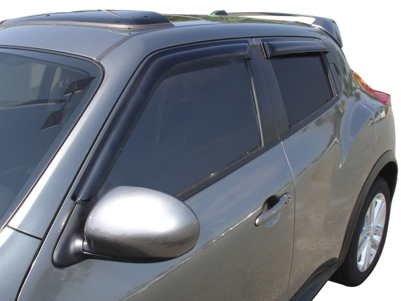 AVS 10-18 Nissan Juke Ventvisor Outside Mount Window Deflectors 4pc - Smoke - Striker Modified