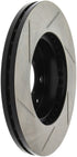 StopTech Power Slot 93-00 Honda Civic DX w/ Rr Drum Brakes Front Left Rotor - Striker Modified