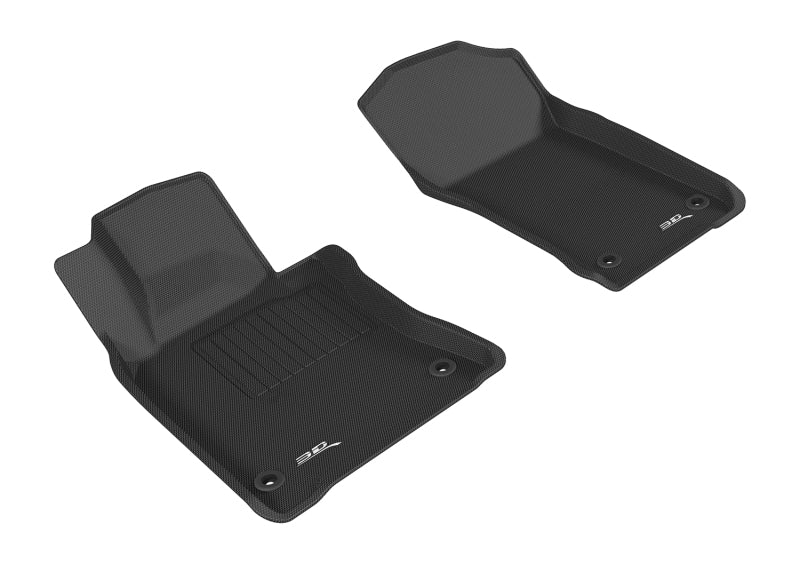 3D MAXpider 2017-2019 Infiniti Q60 Kagu 1st Row Floormat - Black - Striker Modified