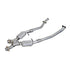 BBK 96-98 Mustang 4.6 GT High Flow X Pipe With Catalytic Converters - 2-1/2 - Striker Modified