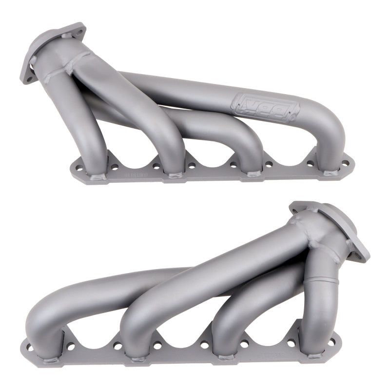 BBK 79-93 Mustang 351 Swap Shorty Unequal Length Exhaust Headers - 1-5/8 Titanium Ceramic - Striker Modified