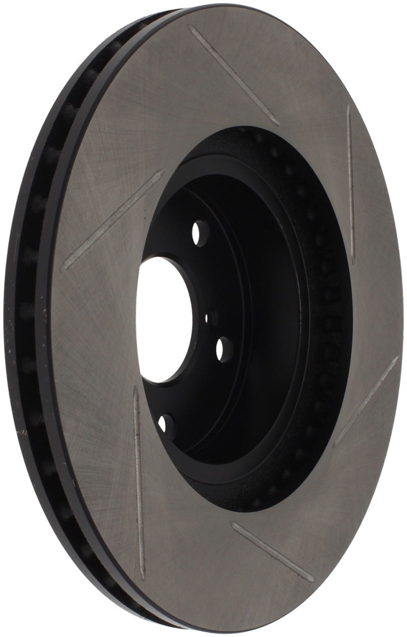 StopTech Power Slot 00-05 Legacy / 7/98-08 Impreza Front Right Sportstop Slotted Rotor - Striker Modified
