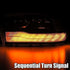 AlphaRex 09-18 Dodge Ram 1500 PRO-Series Projector Headlights Plank Style Alpha Blk w/Seq Signal/DRL - Striker Modified