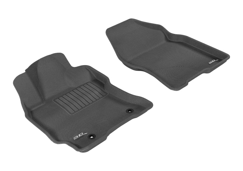 3D MAXpider 2004-2009 Toyota Prius Kagu 1st Row Floormat - Black - Striker Modified