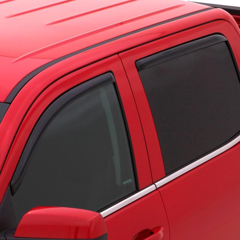 AVS 98-18 Lincoln Navigator Ventvisor In-Channel Front & Rear Window Deflectors 4pc - Smoke - Striker Modified