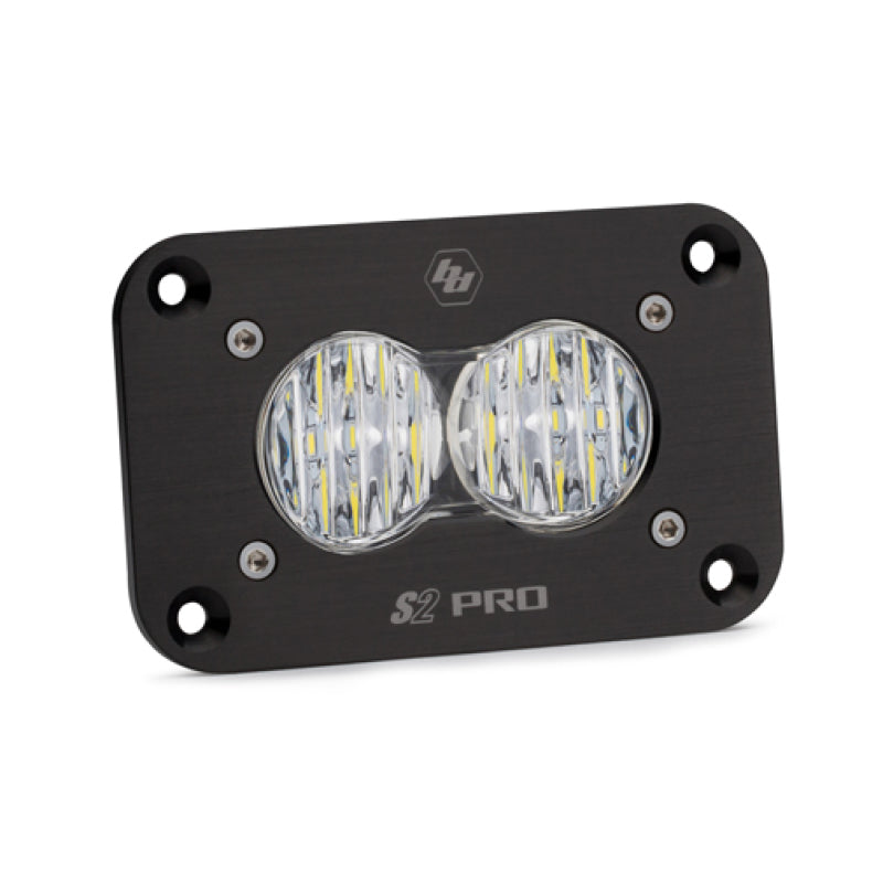 Baja Designs S2 Pro Flush Mount Wide Cornering Pattern LED Work Light - Clear - Striker Modified