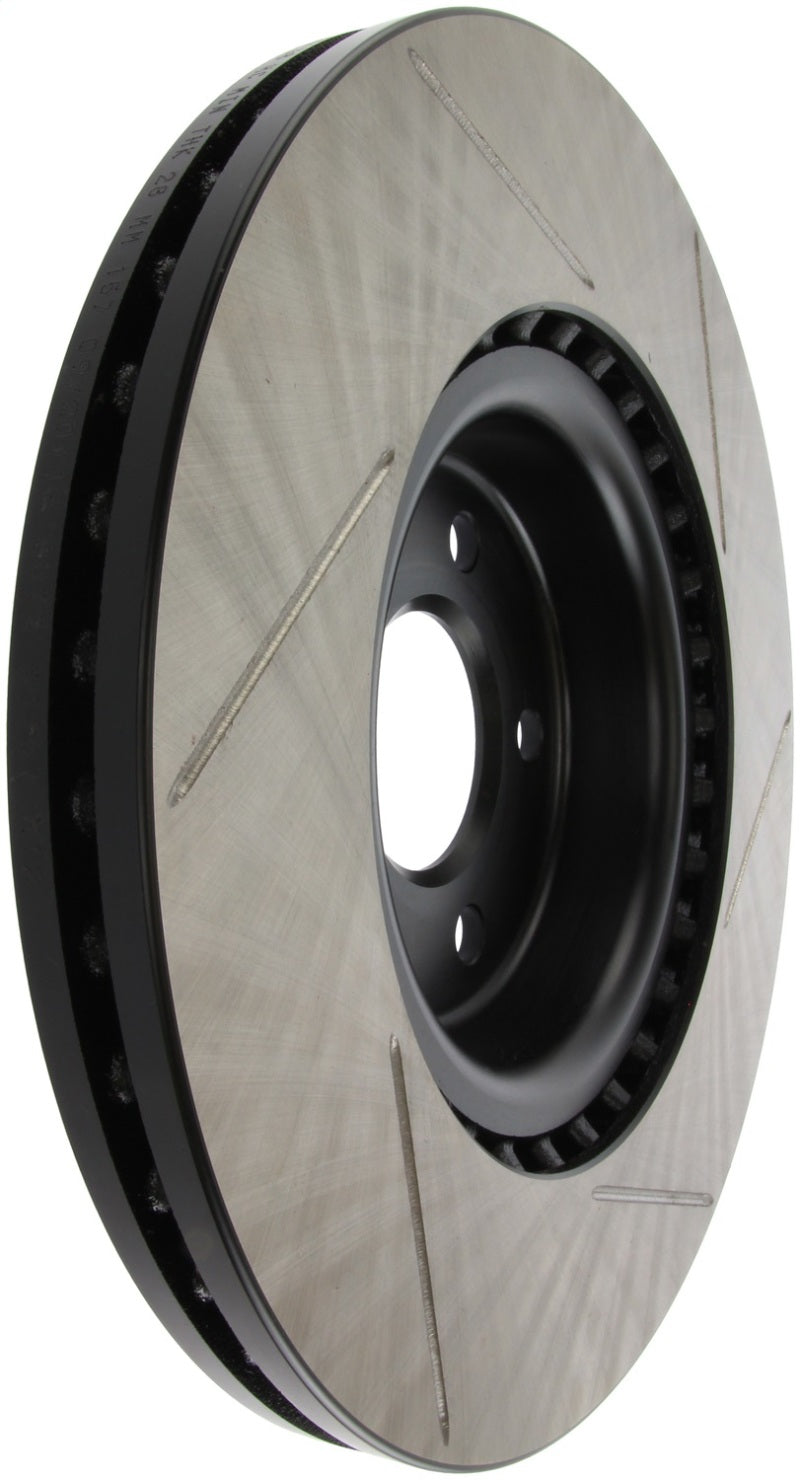 StopTech Power Slot 12 Audi A6 Quattro/11-12 A7 Quattro / 07/11-13 S4 Front Right Slotted Rotor - Striker Modified