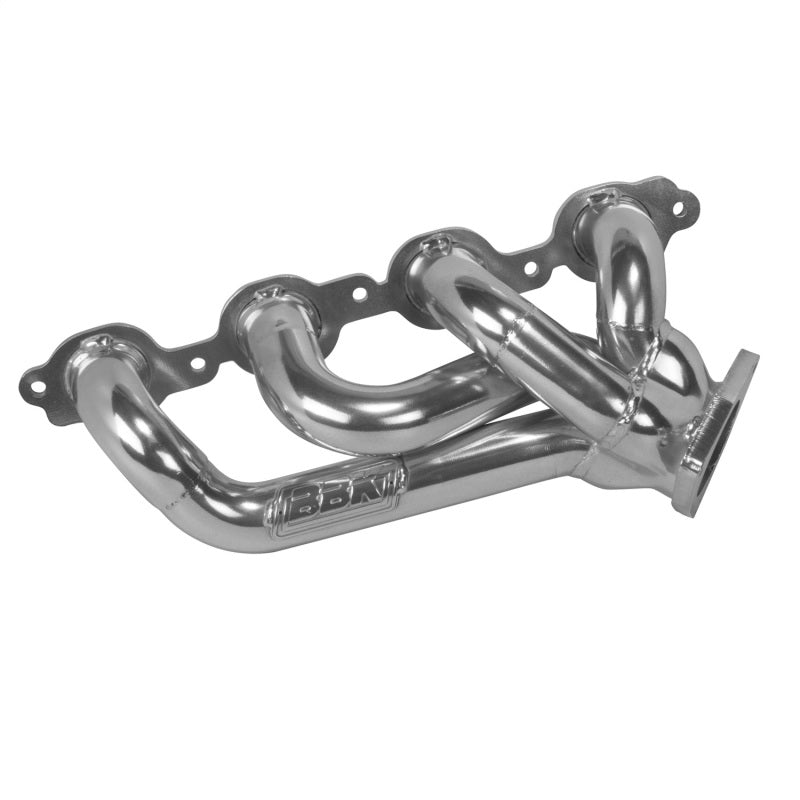 BBK 14-18 GM Truck 5.3/6.2 1 3/4in Shorty Tuned Length Headers - Polished Silver Ceramic - Striker Modified