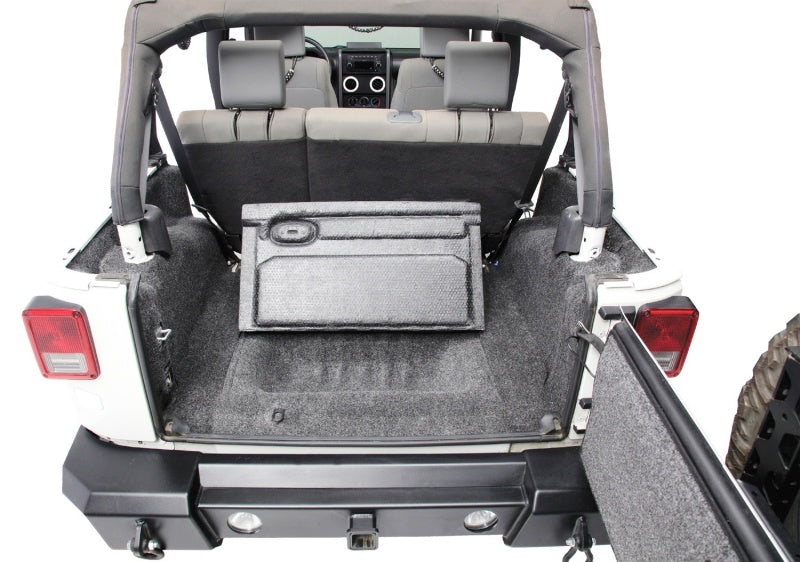 BedRug 07-10 Jeep JK 2Dr Rear 5pc Cargo Kit (Incl Tailgate & Tub Liner) - Striker Modified