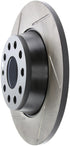 StopTech Power Slot 06-10 Audi A3 / 09 VW CC (Passat CC) / 06-09 GTI Mk V Left Rear Slotted Rotor - Striker Modified