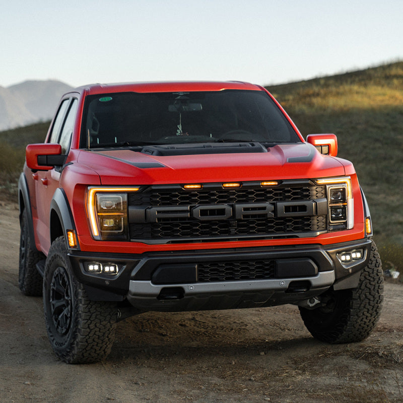 Baja Designs 21-22 Ford F-150 Raptor S2 SAE Dual Fog Pocket Light Kit - Clear - Striker Modified
