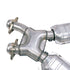 BBK 96-04 Mustang 4.6 GT / Cobra Short Mid X Pipe w Catalytic Converters 2-1/2 For Long Tube Headers - Striker Modified