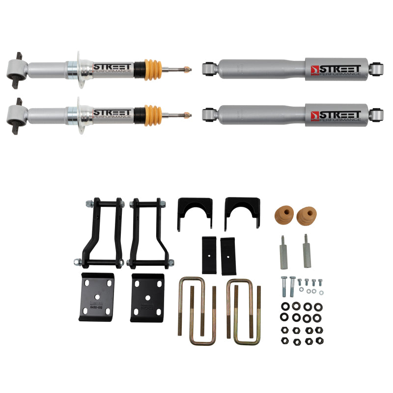 Belltech LOWERING Kit 2019+ Ford Ranger 4WD 2in Front/4in Rear - Striker Modified