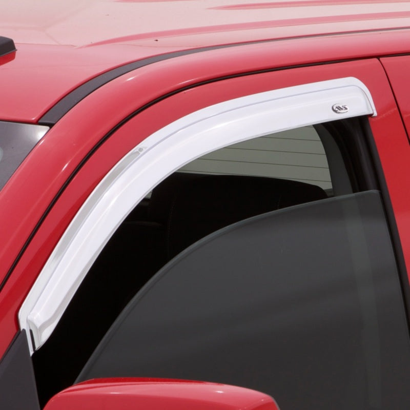 AVS 99-07 Chevy Silverado 1500 Standard Cab Outside Mount Front Window Ventvisor 2pc - Chrome - Striker Modified