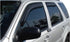 AVS 98-18 Lincoln Navigator Ventvisor In-Channel Front & Rear Window Deflectors 4pc - Smoke - Striker Modified