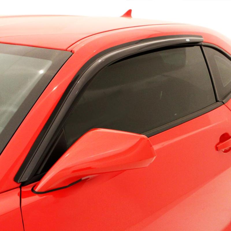 AVS 97-01 Mitsubishi Mirage Coupe Ventvisor Outside Mount Window Deflectors 2pc - Smoke - Striker Modified