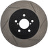 StopTech Power Slot 02-10 WRX Front Right Sportstop Slotted Rotor - Striker Modified