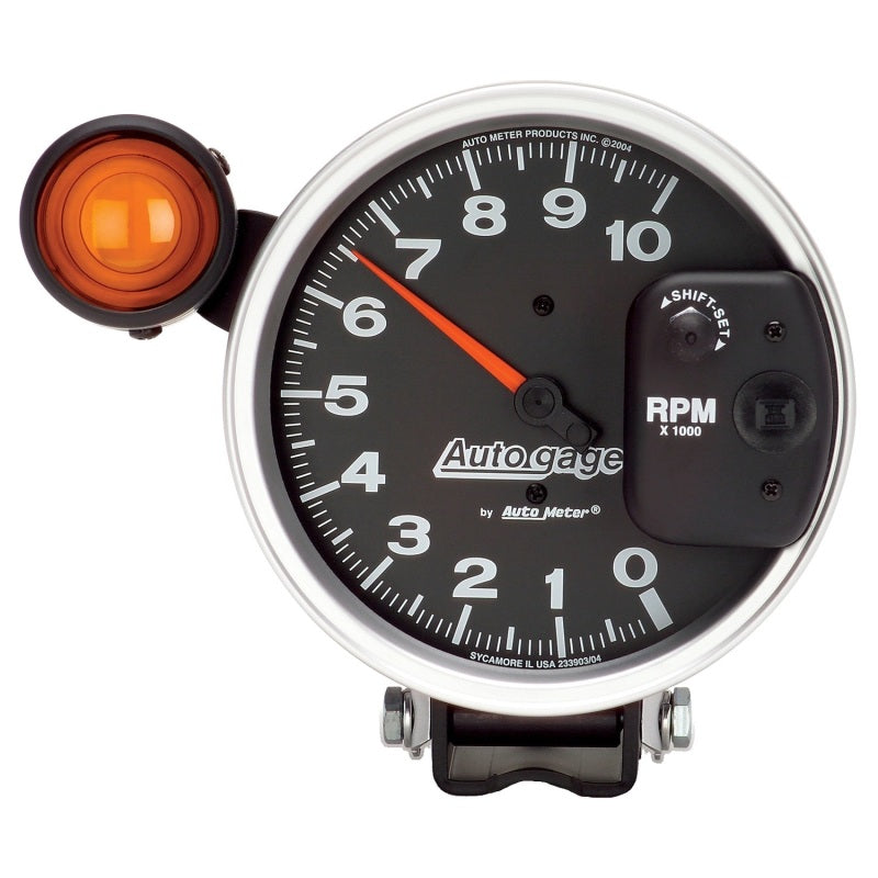 Autometer 5 inch 10,000 RPM Monster Shift Lite Pedestal Tachometer - Striker Modified