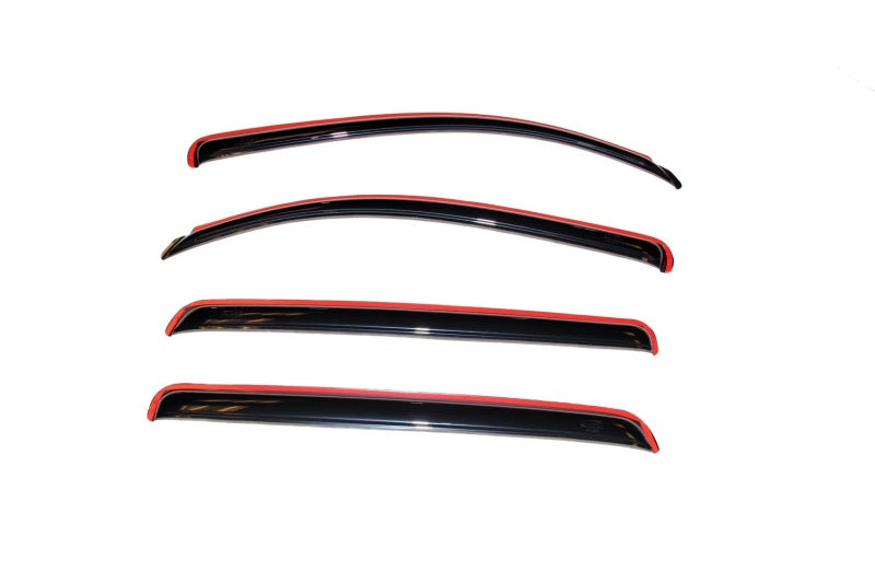 AVS 07-18 Toyota Tundra Crewmax Ventvisor In-Channel Front & Rear Window Deflectors 4pc - Smoke - Striker Modified