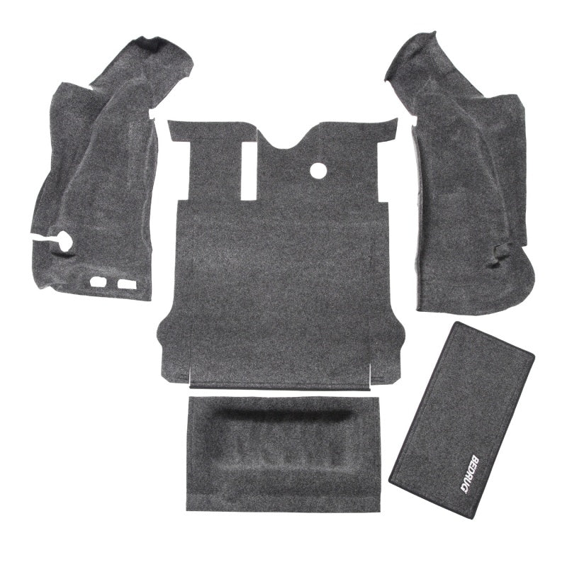 BedRug 07-10 Jeep JK 2Dr Rear 5pc Cargo Kit (Incl Tailgate & Tub Liner) - Striker Modified
