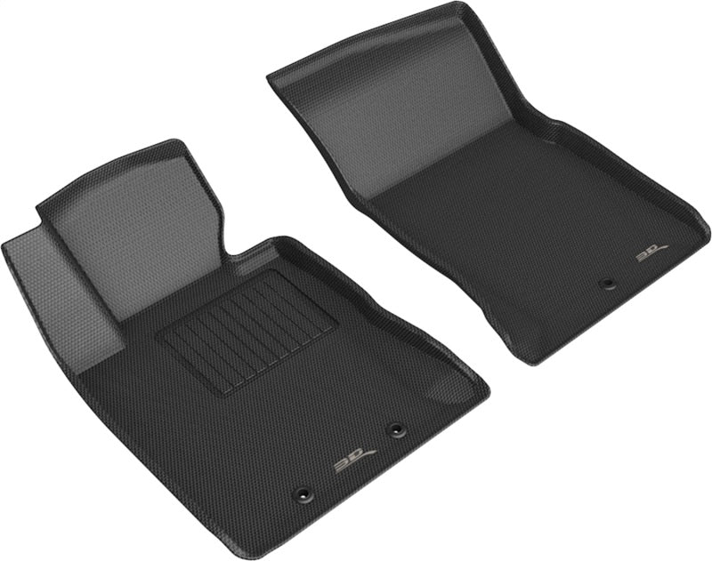 3D MAXpider 2012-2016 Hyundai Genesis Kagu 1st Row Floormat - Black - Striker Modified
