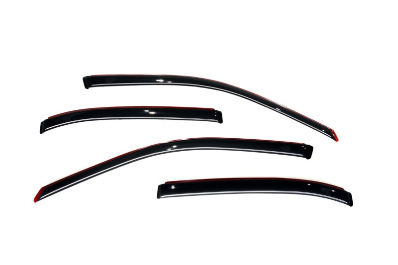 AVS 01-05 Honda Civic Ventvisor In-Channel Front & Rear Window Deflectors 4pc - Smoke - Striker Modified