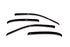 AVS 01-05 Honda Civic Ventvisor In-Channel Front & Rear Window Deflectors 4pc - Smoke - Striker Modified