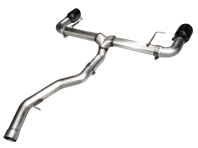 AWE 19-23 BMW 330i / 21-23 BMW 430i Base G2X Track Edition Axle Back Exhaust - Diamond Black - Striker Modified