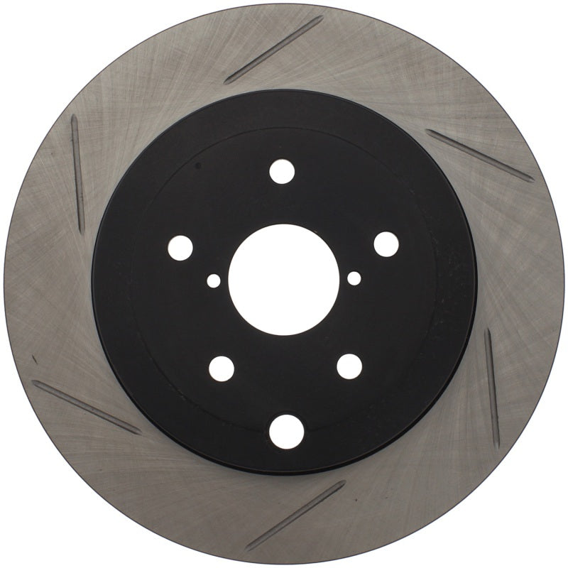 StopTech Power Slot 08-10 Subaru Impreza STi Rear Right Slotted Rotor - Striker Modified