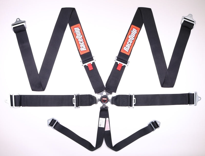 RaceQuip Black SFI CAMLOCK 6pt PD Lap Seat Belt - Striker Modified