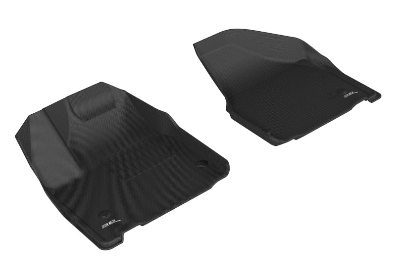 3D MAXpider 2017-2020 Chrysler Pacifica/Voyager Kagu 1st Row Floormat - Black - Striker Modified