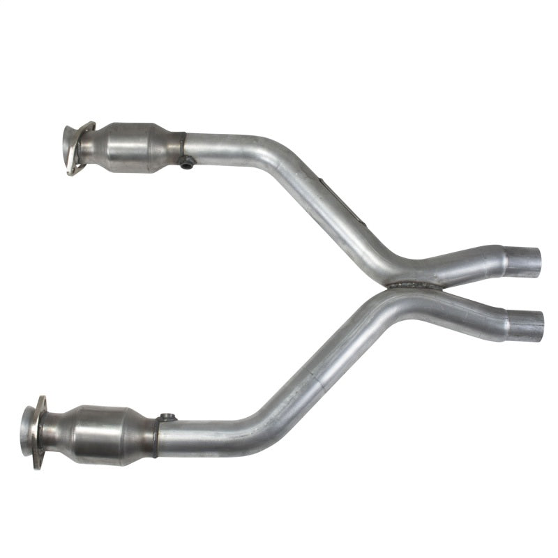 BBK 11-14 Mustang 3.7 V6 Short Mid X Pipe With Catalytic Converters 2-1/2 For BBK Long Tube Headers - Striker Modified
