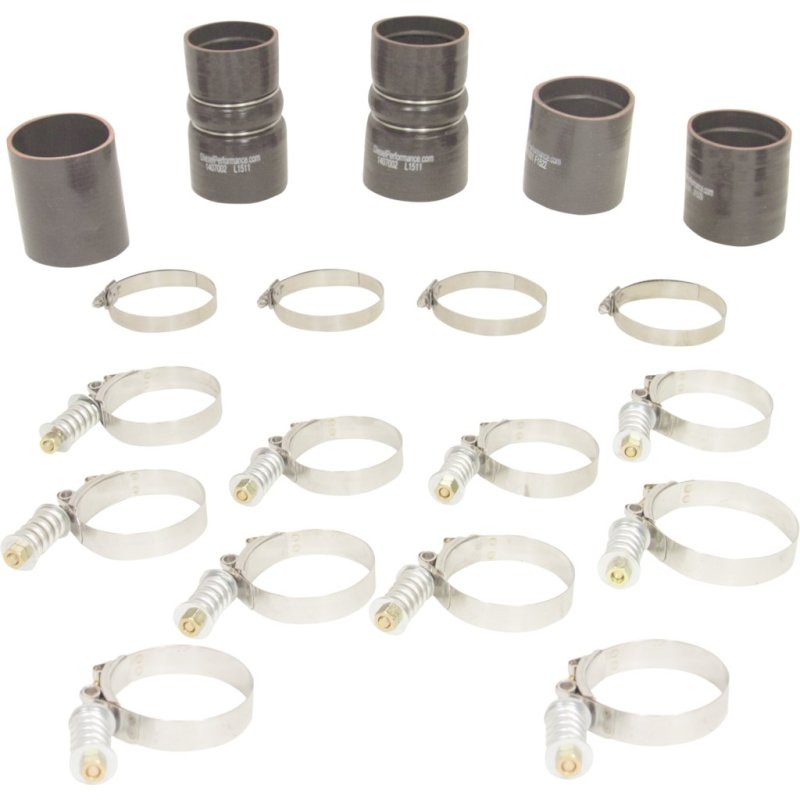 BD Diesel Intercooler Hose & Clamp Kit - 1999-2003 Ford 7.3L PowerStroke - Striker Modified