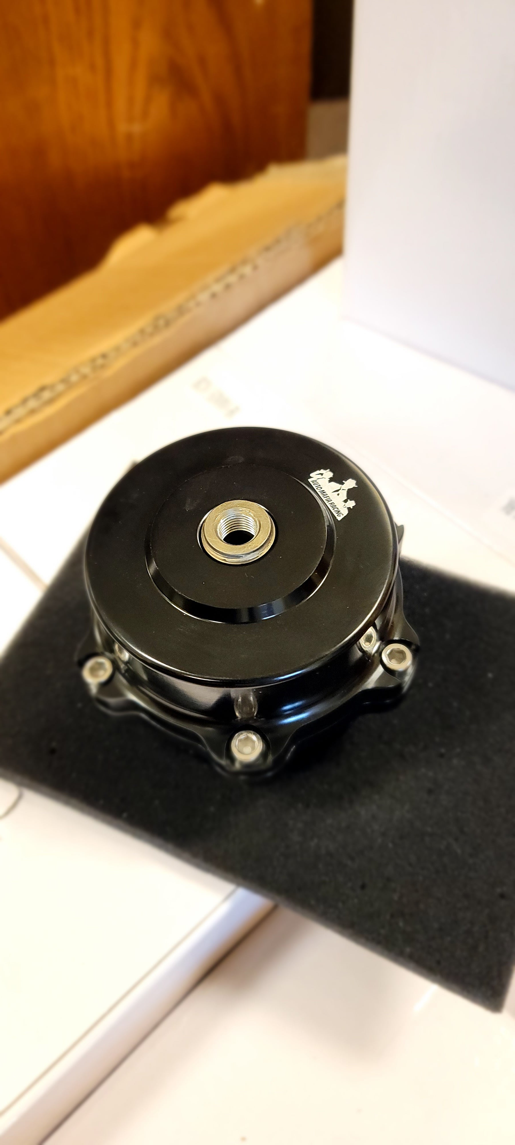 AMR 50mm Blow Off Valve BOV TiAL Style Flange - Black - Striker Modified
