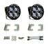Baja Designs 18-20 Jeep Wrangler JL Sahara Fog Squadron Sport Fog Pocket Kit - Clear - Striker Modified