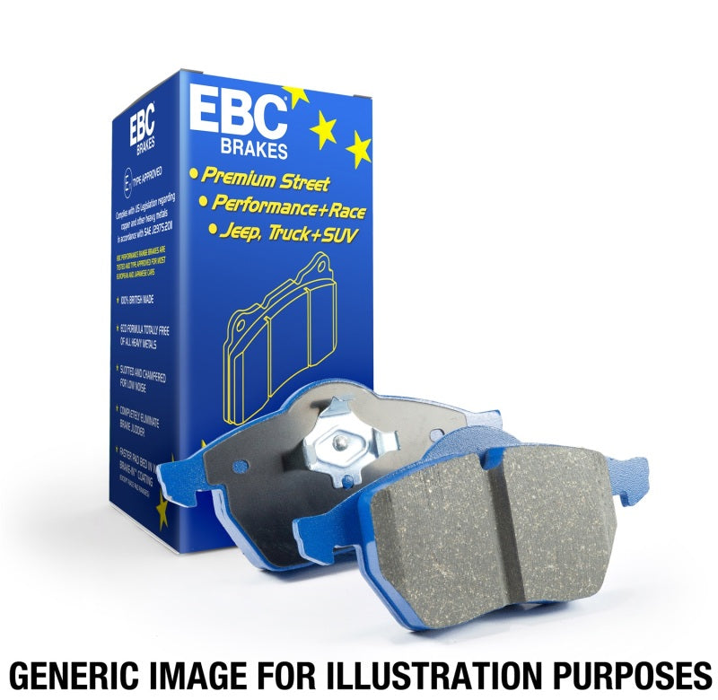 EBC 2015+ Ford Mustang 5.0L (w/Performance Package) Bluestuff Rear Brake Pads - Striker Modified