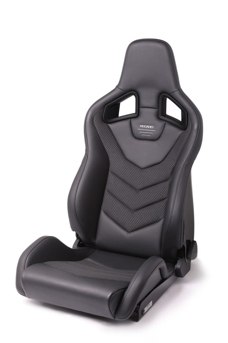 Recaro Sportster GT Passenger Seat - Black Leather/Carbon Weave - Striker Modified
