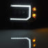 AlphaRex 14-18 GMC Sierra NOVA LED Proj Headlights Plank Style Black w/Activ Light/Seq Signal/DRL - Striker Modified