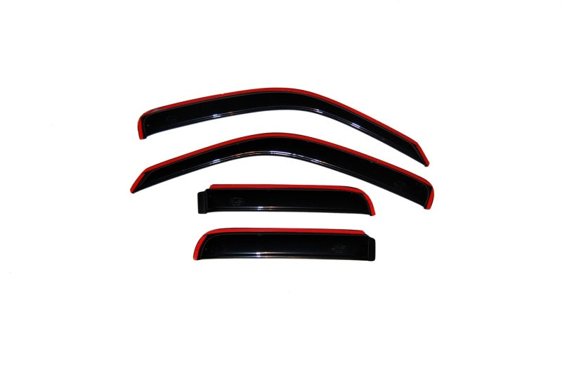 AVS 02-07 Jeep Liberty Ventvisor In-Channel Front & Rear Window Deflectors 4pc - Smoke - Striker Modified