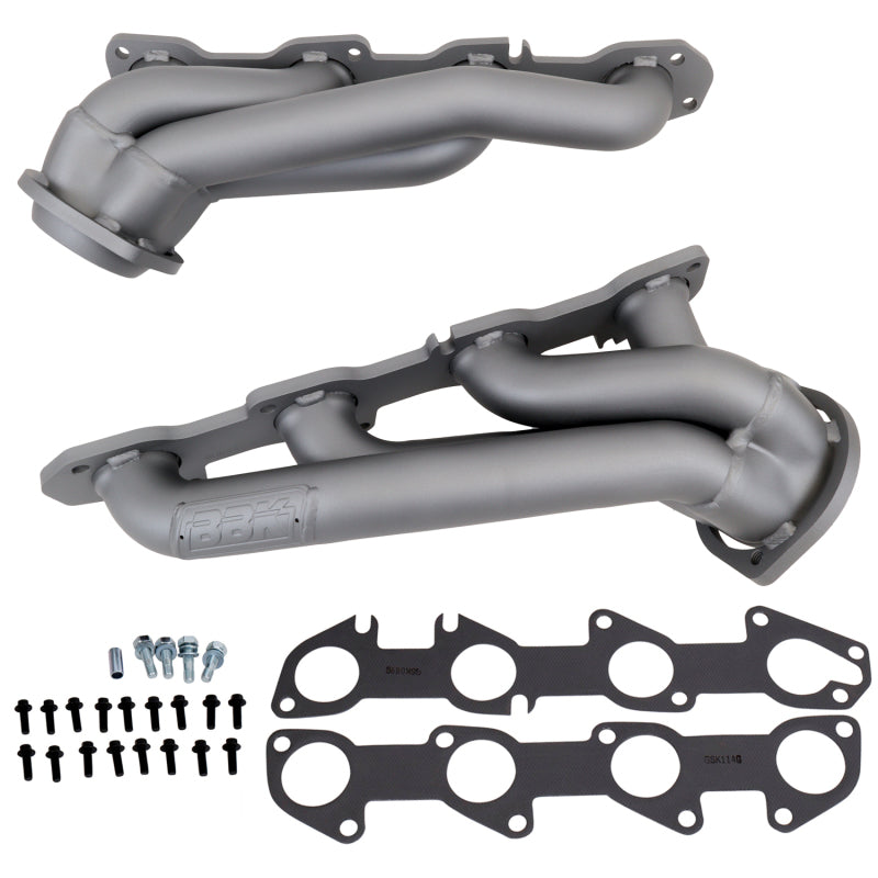BBK 09-20 Dodge Challenger Hemi 5.7L Shorty Tuned Length Exhaust Headers - 1-3/4in Titanium Ceramic - Striker Modified
