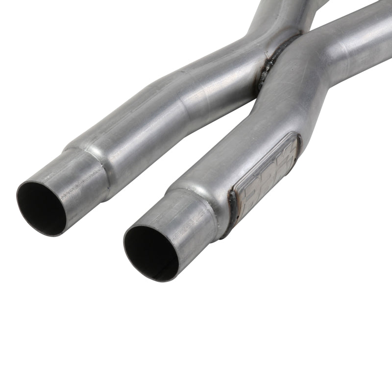 BBK 15-20 Ford Mustang GT 5.0L Resonator Delete X-Pipe (For Use w/Shorties Or Stock Manifolds) - Striker Modified