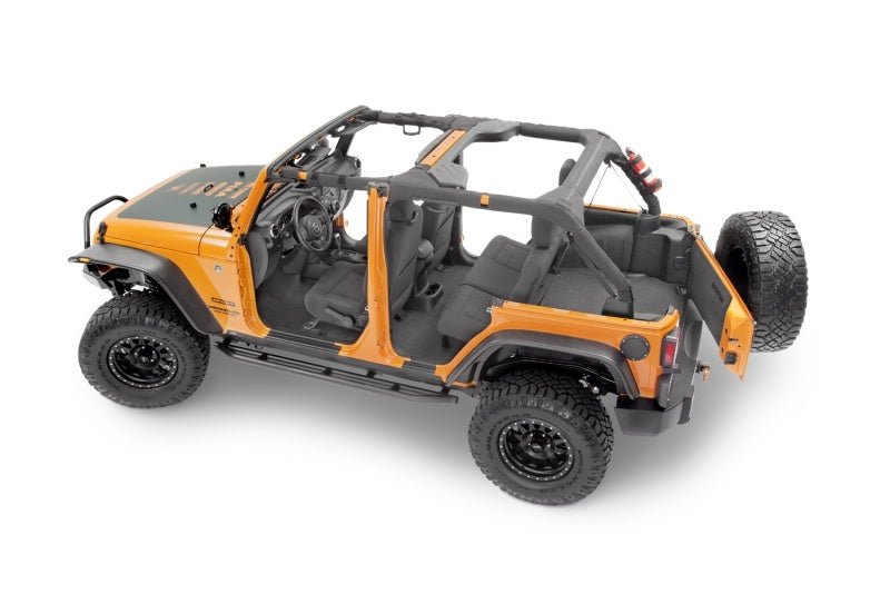 BedRug 07-16 Jeep JK Unlimited 4Dr Front 4pc BedTred Floor Kit (Incl Heat Shields) - Striker Modified